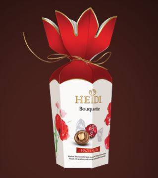 Купить онлайн Конфеты HEIDI Букет цветов Лесной орех 120г (Румыния) в интернет-магазине Беришка с доставкой по Хабаровску и по России недорого.