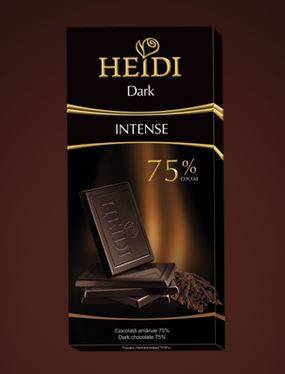 Купить онлайн Шоколад HEIDI ДАРК Интенс темный 75% 80г (Румыния) в интернет-магазине Беришка с доставкой по Хабаровску и по России недорого.