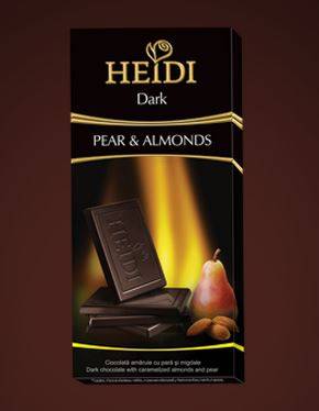 Купить онлайн Шоколад HEIDI ДАРК Груша и Миндаль 80г (Румыния) в интернет-магазине Беришка с доставкой по Хабаровску и по России недорого.