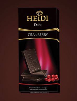 Купить онлайн Шоколад HEIDI ДАРК Клюква темный 80г (Румыния) в интернет-магазине Беришка с доставкой по Хабаровску и по России недорого.