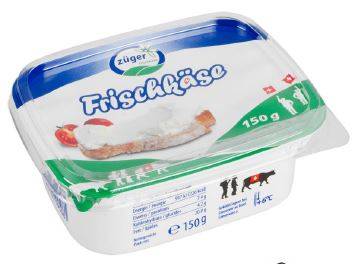 Купить онлайн Сыр свежий Zuger Frischkase 66% 150г (Швейцария) в интернет-магазине Беришка с доставкой по Хабаровску и по России недорого.