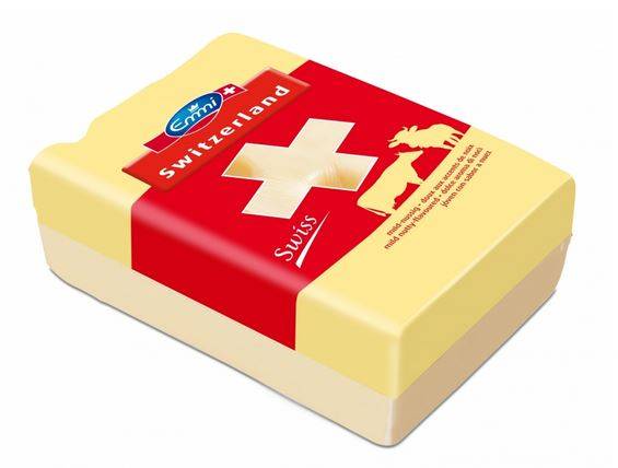 Купить онлайн Сыр Швейцарский твердый 45% Emmi (Швейцария) в интернет-магазине Беришка с доставкой по Хабаровску и по России недорого.