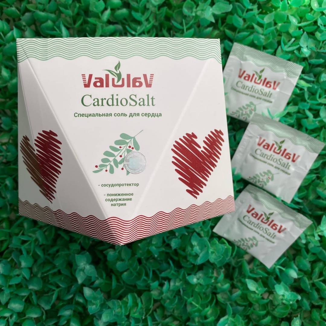 Купить онлайн ValulaV CardioSalt соль для сердца, 50 саше * 3 гр в интернет-магазине Беришка с доставкой по Хабаровску и по России недорого.