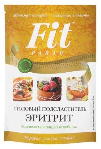 Купить онлайн Подсластитель Эритрит, дой-пак порошок Fit Parad, 400г в интернет-магазине Беришка с доставкой по Хабаровску и по России недорого.
