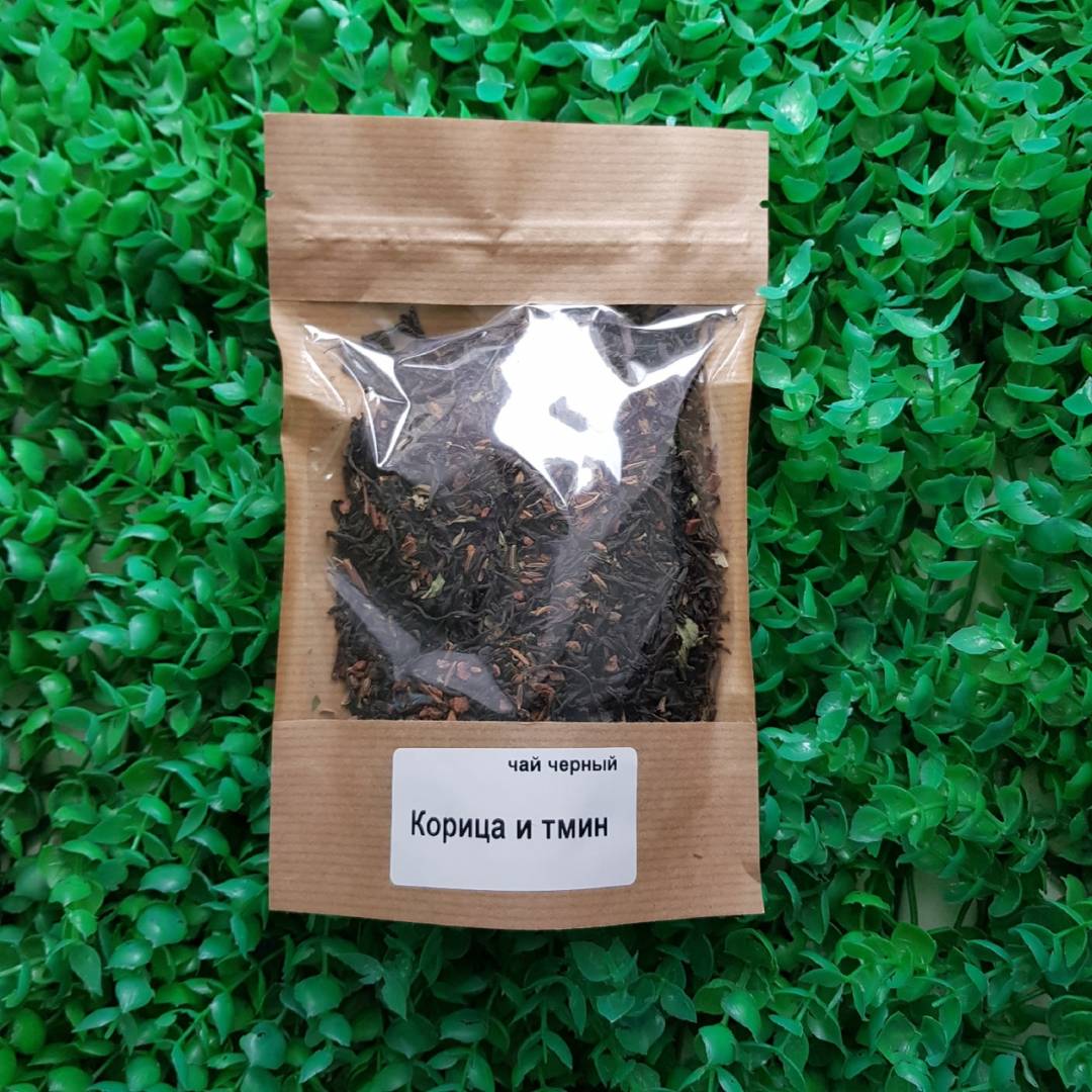 Купить онлайн Чай черный корица и Тмин, 50 г в интернет-магазине Беришка с доставкой по Хабаровску и по России недорого.