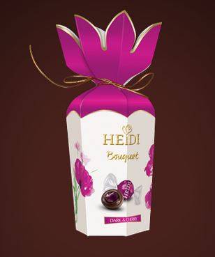 Купить онлайн Конфеты HEIDI Букет цветов Вишня 120г (Румыния) в интернет-магазине Беришка с доставкой по Хабаровску и по России недорого.