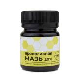 Купить Мазь прополисная 20% с пчелиным подмором 5%, 40г в интернет-магазине Беришка с доставкой по Хабаровску недорого.