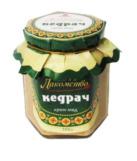 Купить онлайн Крем-мед "Кедрач", 200 г в интернет-магазине Беришка с доставкой по Хабаровску и по России недорого.