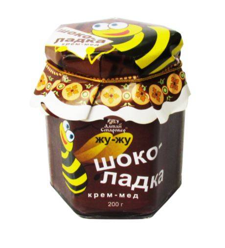 Купить онлайн Крем-мед "Шоколадка" с кедровым орехом и какао, 200 г в интернет-магазине Беришка с доставкой по Хабаровску и по России недорого.