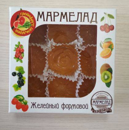 Купить онлайн Мармелад желейный формовой с грейпфрутом и сельдереем (коробка), 300г в интернет-магазине Беришка с доставкой по Хабаровску и по России недорого.