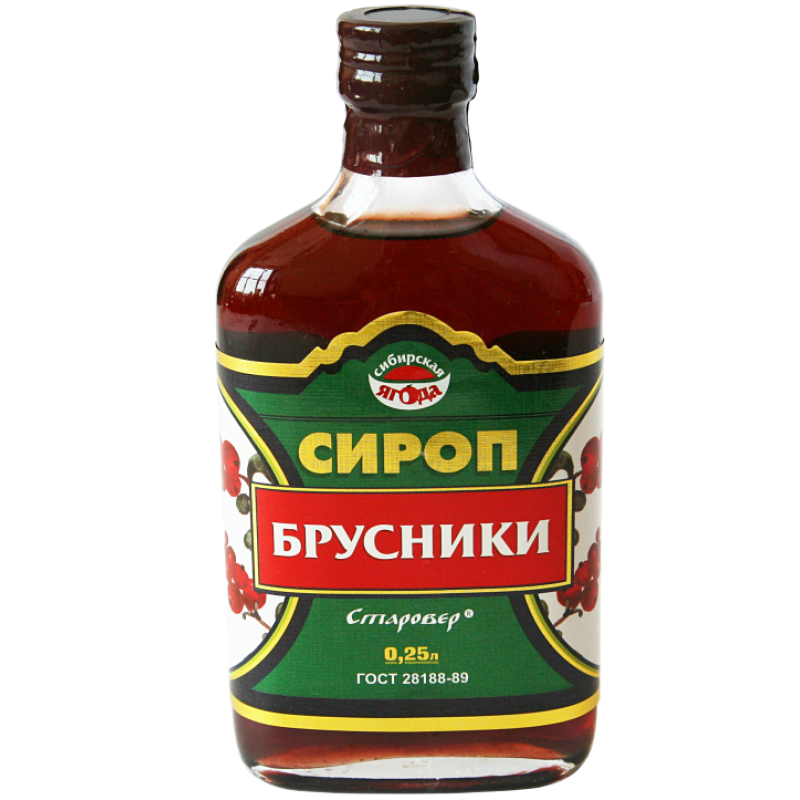 Купить онлайн Сироп брусники, 250мл в интернет-магазине Беришка с доставкой по Хабаровску и по России недорого.