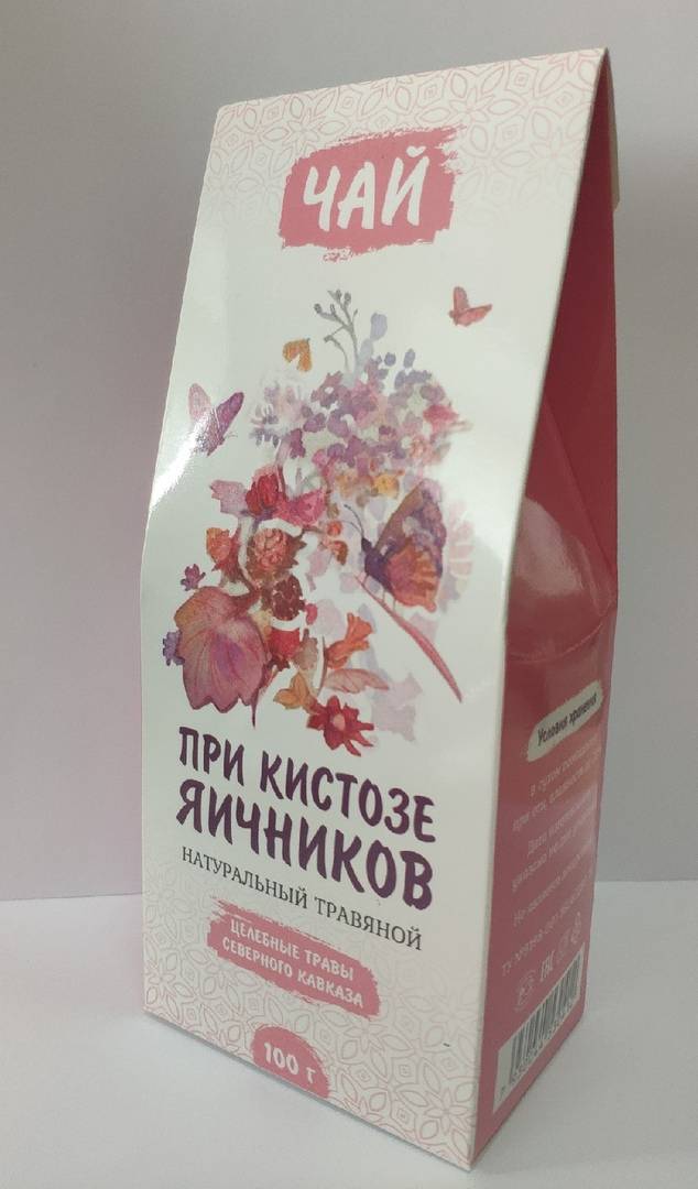 Купить онлайн Травяной чай Кистоз яичников, 100гр в интернет-магазине Беришка с доставкой по Хабаровску и по России недорого.
