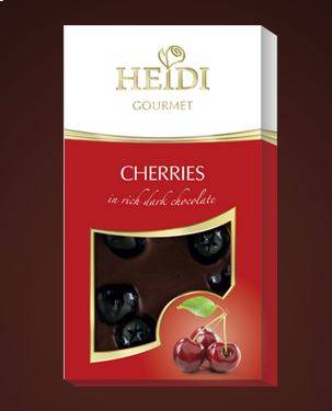 Купить онлайн Шоколад HEIDI Гурмэ темный с Вишней 100г (Румыния) в интернет-магазине Беришка с доставкой по Хабаровску и по России недорого.