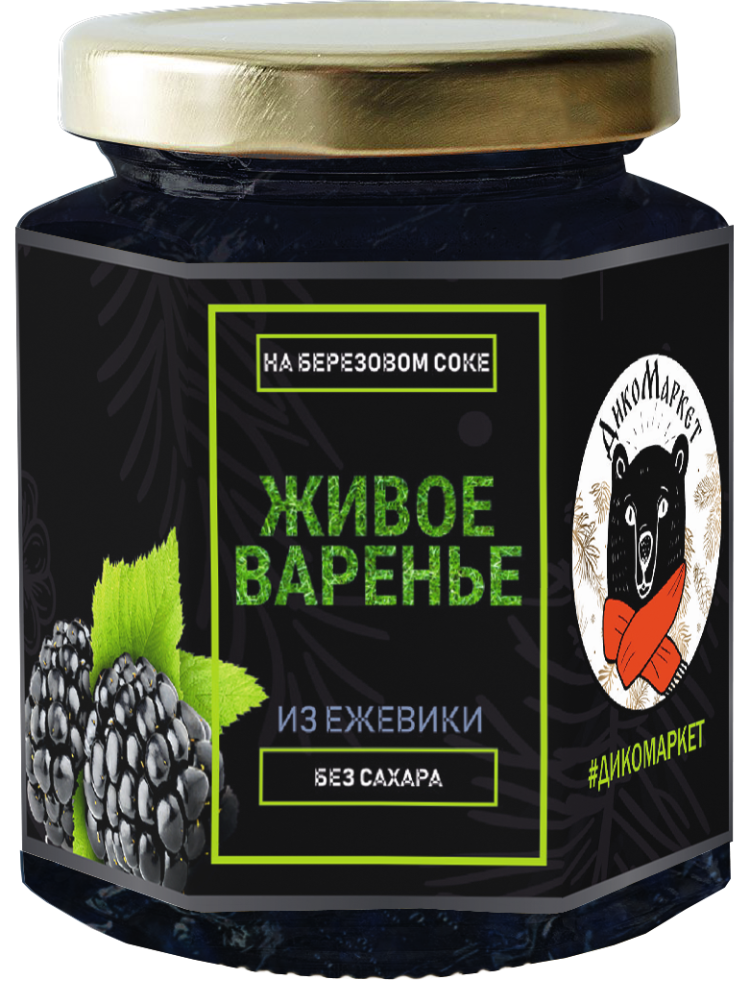 Купить онлайн Варенье из Ежевики на березовом соке без сахара, 200 мл в интернет-магазине Беришка с доставкой по Хабаровску и по России недорого.