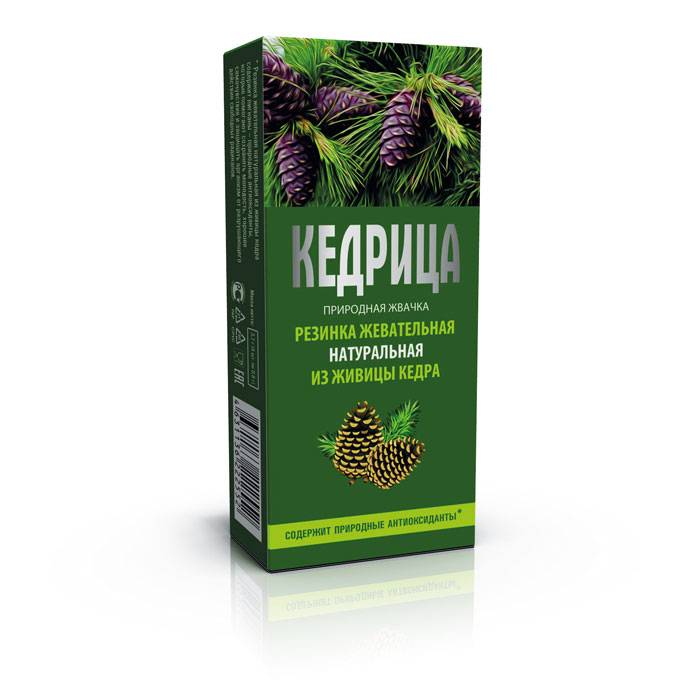 Купить онлайн Смолка кедровая Кедрица, 0,8 г * 4 шт в интернет-магазине Беришка с доставкой по Хабаровску и по России недорого.