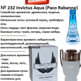 RENI 232 аромат направления INVICTUS AQUA / Paco Rabanne