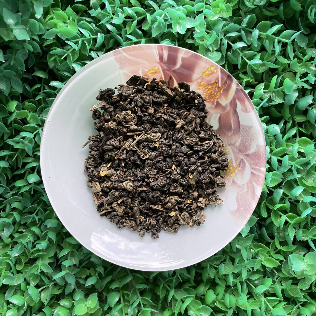 Чай зеленый листовой Улун с Османтусом, 50г
