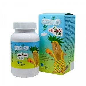 Купить онлайн Бобродок ValulaV Kids (витамины для детей), 60 таб в интернет-магазине Беришка с доставкой по Хабаровску и по России недорого.