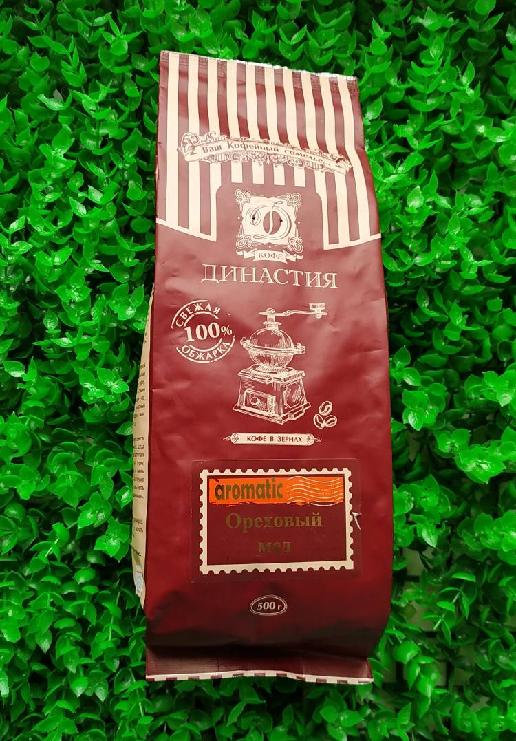 Купить онлайн Кофе ароматизированный Традиция Ореховый мед в зернах в интернет-магазине Беришка с доставкой по Хабаровску и по России недорого.
