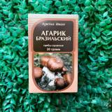 Купить Агарик бразильский (грибы сушеные), 30г в интернет-магазине Беришка с доставкой по Хабаровску недорого.