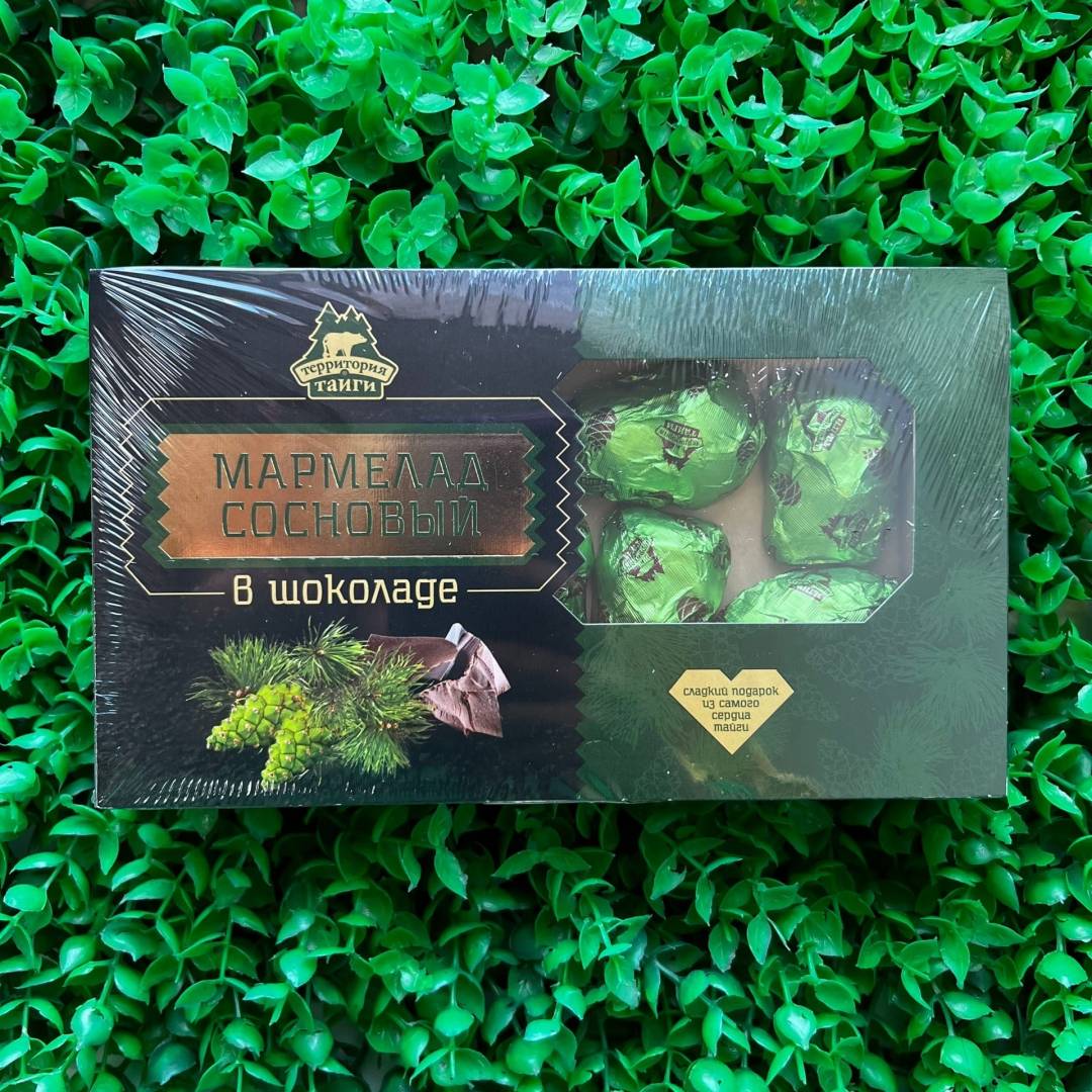 Купить онлайн Мармелад сосновый в натуральном шоколаде, 140 гр в интернет-магазине Беришка с доставкой по Хабаровску и по России недорого.