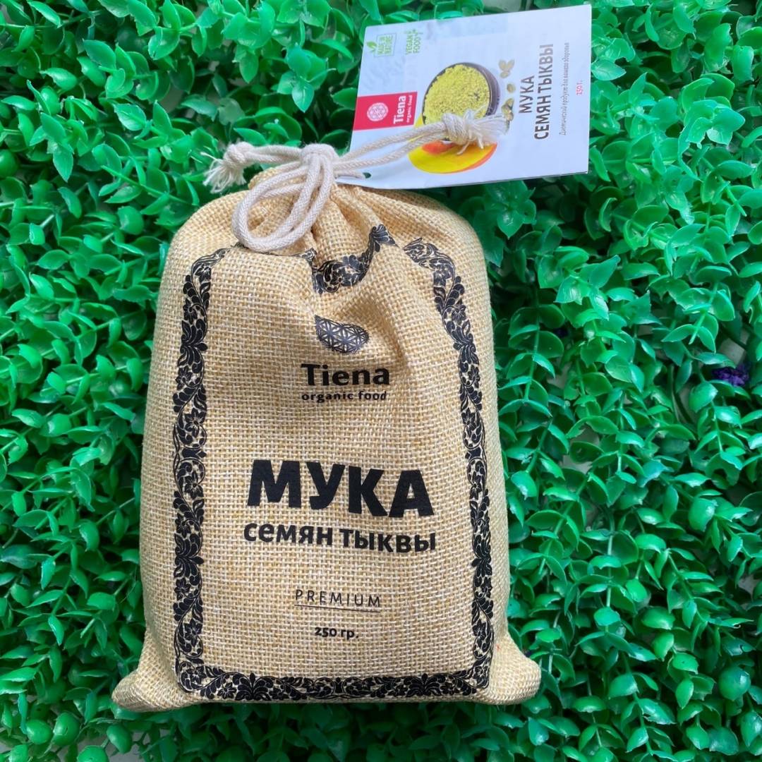 Купить онлайн Мука тыквенной семечки Тиена, 250гр в интернет-магазине Беришка с доставкой по Хабаровску и по России недорого.