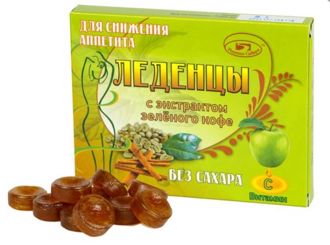 Купить онлайн Леденцы с экстрактом зеленого кофе (без сахара), 10 шт в интернет-магазине Беришка с доставкой по Хабаровску и по России недорого.