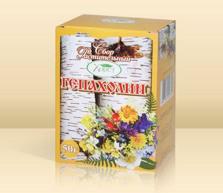 Купить онлайн Сбор растительный Гепахолин (при заболеваниях печени и желчных путей) в интернет-магазине Беришка с доставкой по Хабаровску и по России недорого.