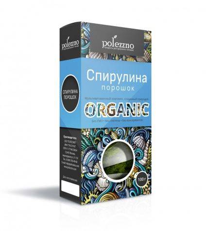 Купить онлайн Спирулина органическая, 100г в интернет-магазине Беришка с доставкой по Хабаровску и по России недорого.