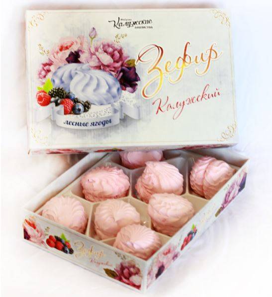Купить онлайн Зефир Калужский «Лесные ягоды», 190гр в интернет-магазине Беришка с доставкой по Хабаровску и по России недорого.