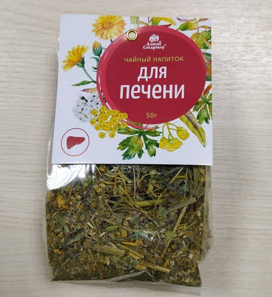 Купить онлайн Чайный напиток Для печени, 50гр в интернет-магазине Беришка с доставкой по Хабаровску и по России недорого.