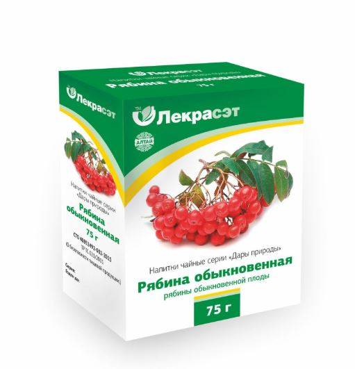 Купить онлайн Рябина красная, плоды Дары Природы, 75г в интернет-магазине Беришка с доставкой по Хабаровску и по России недорого.