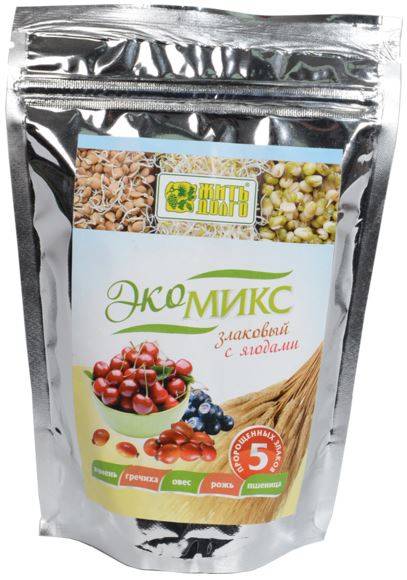 Купить онлайн ЭКОМИКС злаковый с ягодами, 200г в интернет-магазине Беришка с доставкой по Хабаровску и по России недорого.