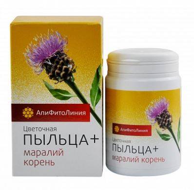 Купить онлайн Апифитокомплекс Цветочная пыльца+маралий корень 60 таб в интернет-магазине Беришка с доставкой по Хабаровску и по России недорого.