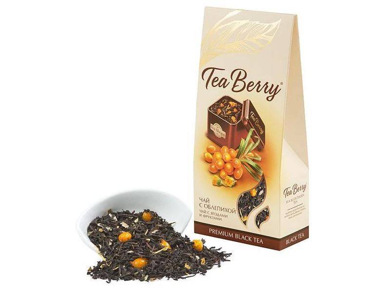 Чай с Облепихой (черный чай), 100г