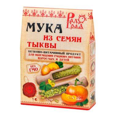 Купить онлайн Мука тыквенная, 200 г в интернет-магазине Беришка с доставкой по Хабаровску и по России недорого.